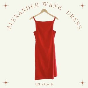 SOLD - Alexander Wang Square Neckline Knee-Length Dress